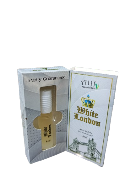White london alif attar (হোয়াইট লন্ডন আলিফ আতর)  -8 ml