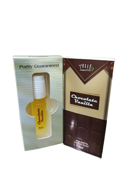 Chocolate Vanilla alif Attar (চকলেট ভ্যানিলা আতর) -8 ml