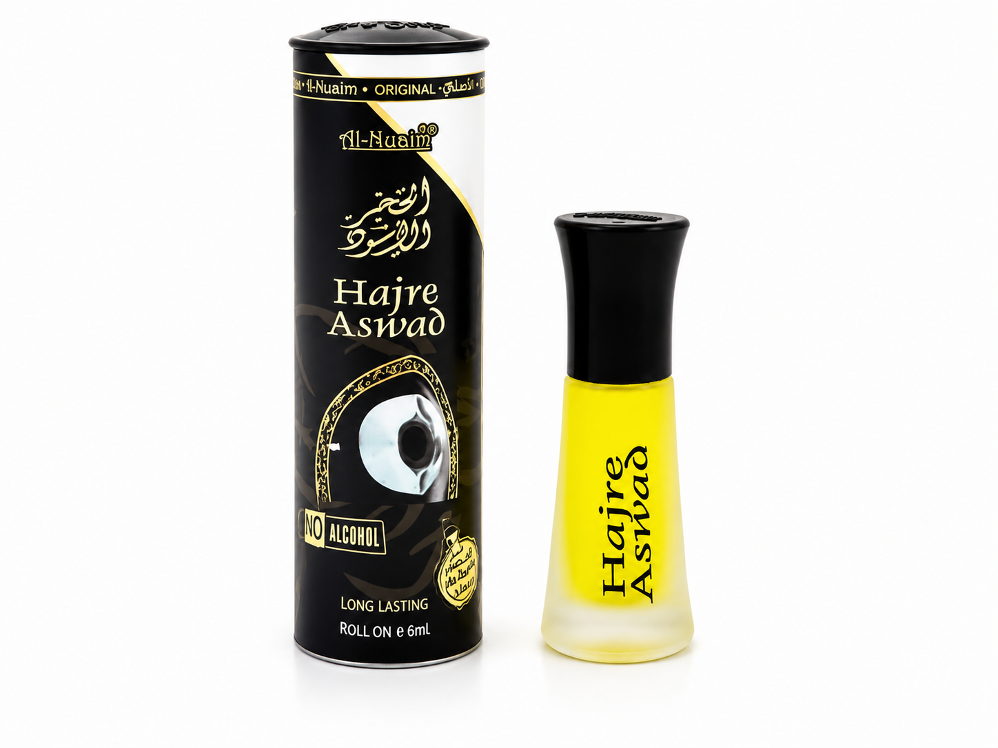 Hajre Aswad  Attar Al Nuaim – Premium Non Alcoholic Roll On Perfume | Long Lasting Fragrance | 6ml
