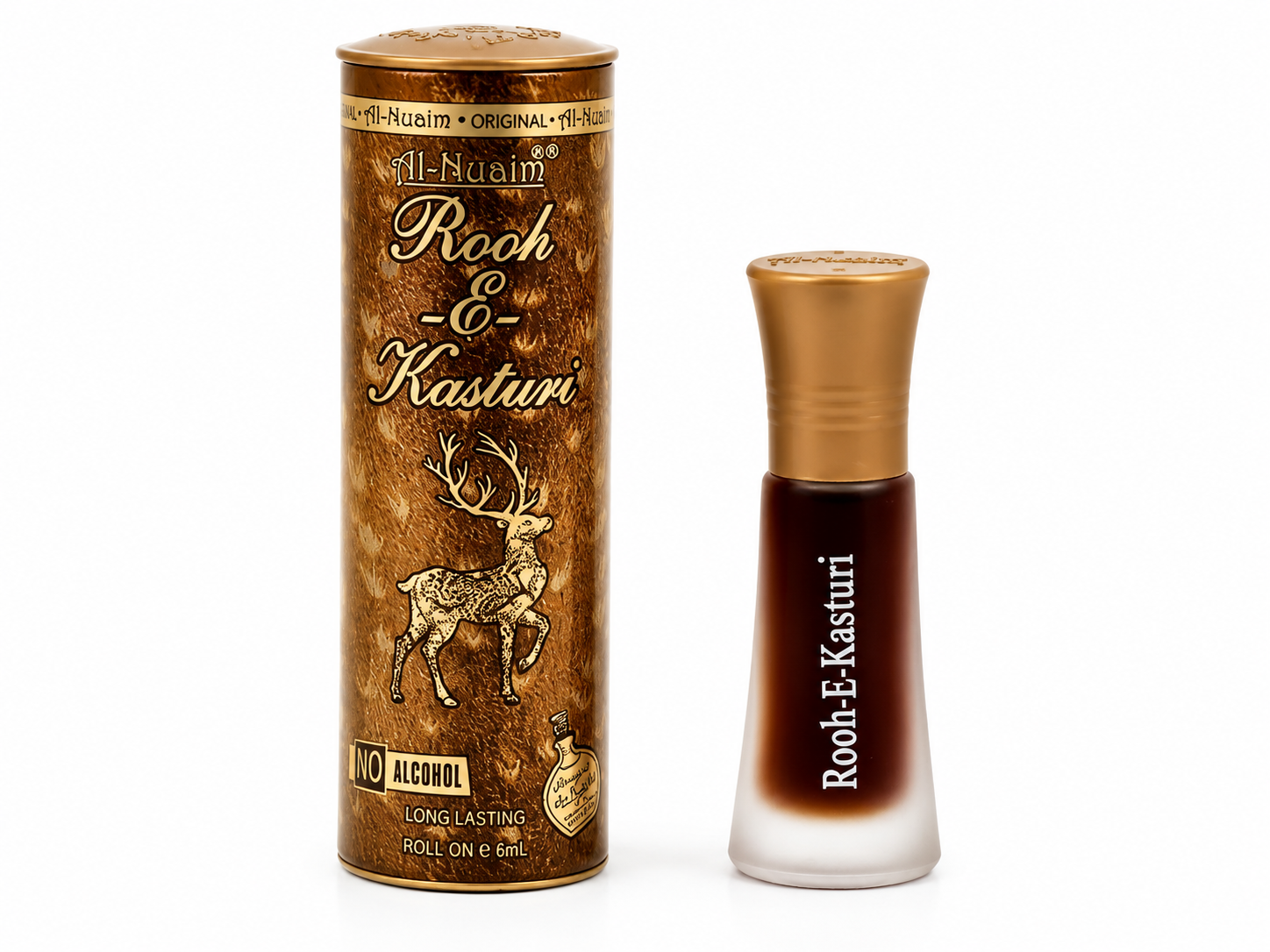 Rooh-E-Kasturi Attar Al Nuaim – Premium Non Alcoholic Roll On Perfume | Long Lasting Fragrance | 6ml