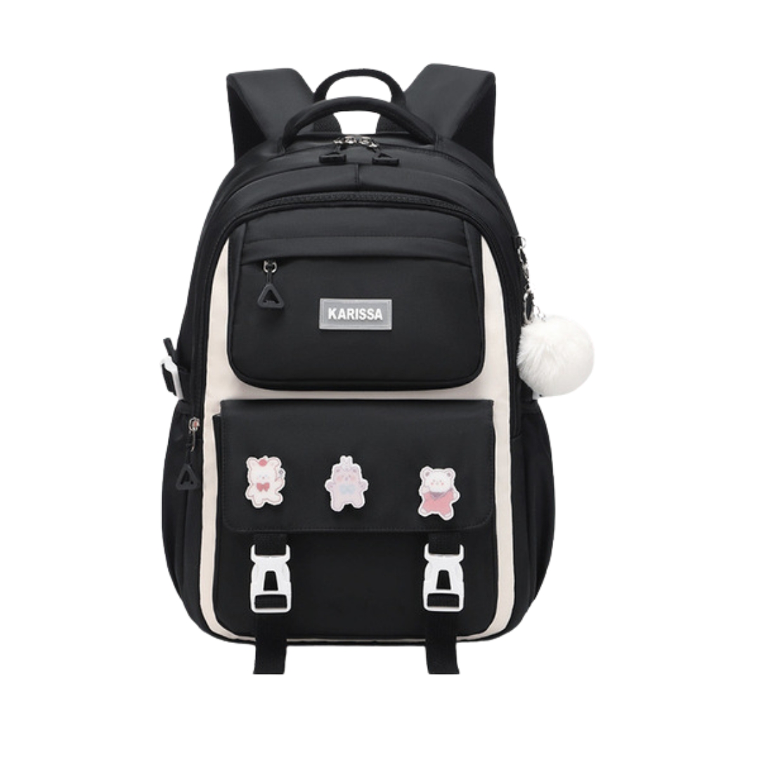 Kids Backpack Children School Bag Waterproof Primary School Book Bag – Black colur