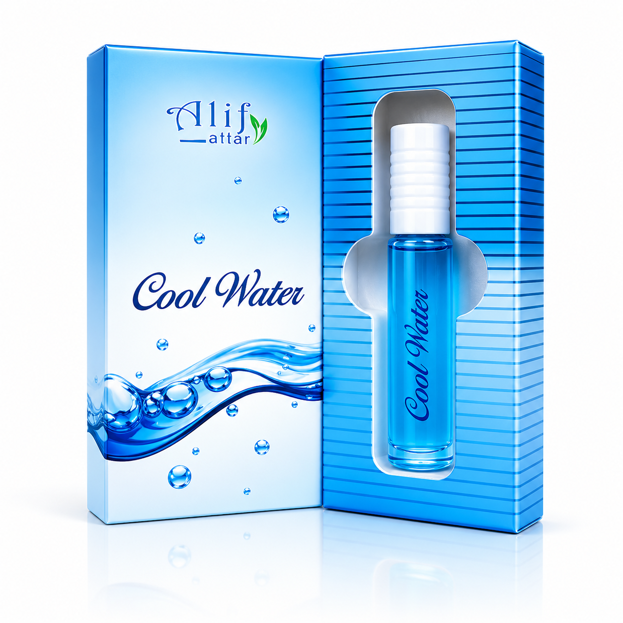 Cool Water alif Attar (কুল ওয়াটার আতর) - 8 ml