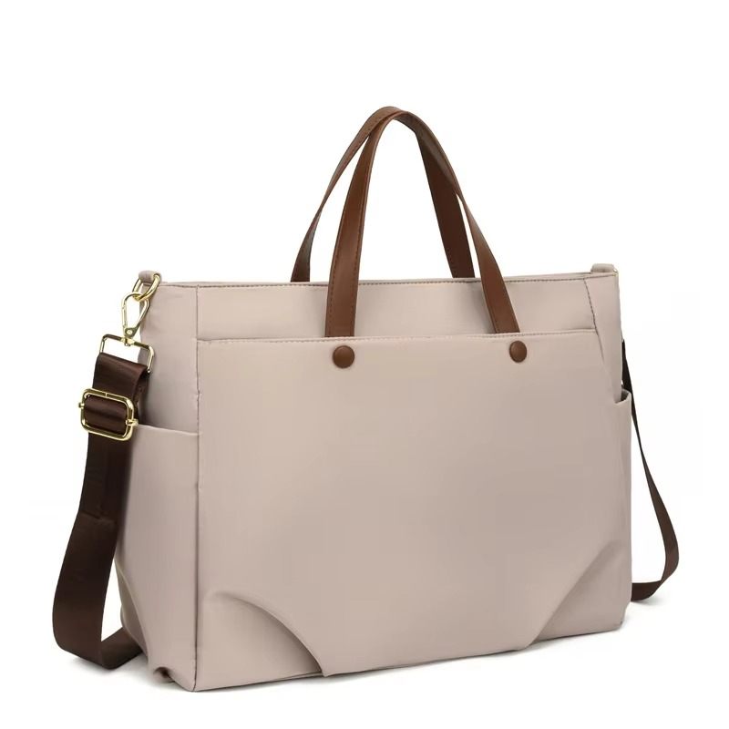 New Women Tote Bag Oxford Large Handbag Shoulder Bags(Black & white)