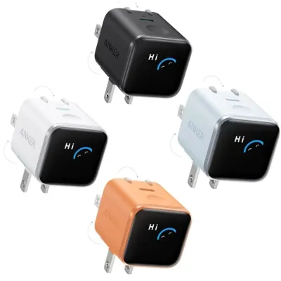 Anker Nano A121D Smart Display GaN Fast Charger (45W, Smart Display, 180° Foldable)